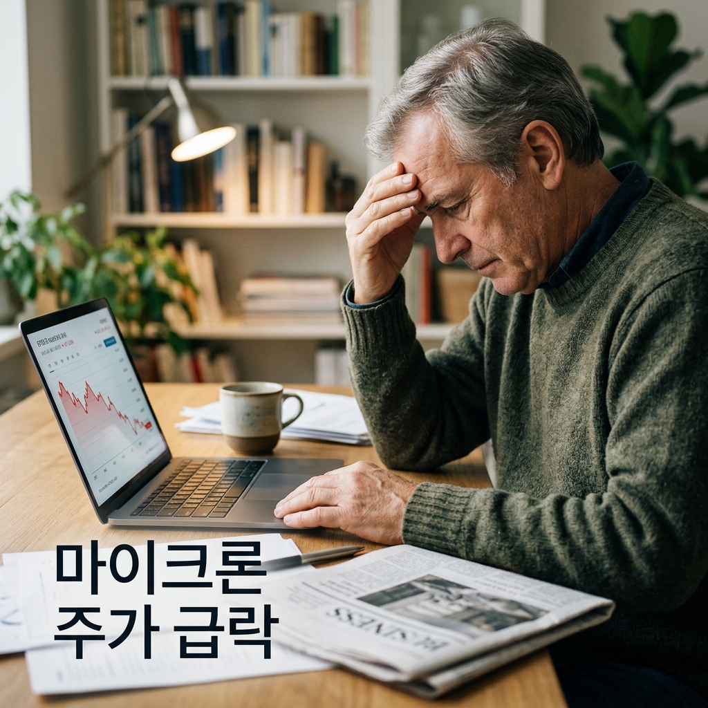 마이크론 주가 급락