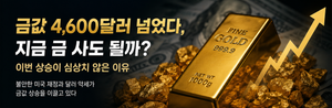 금값 4600달러 넘었다!