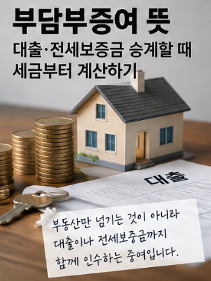 부담부증여 뜻, 대출·전세보증금 승계할 때 세금부터 계산하기
