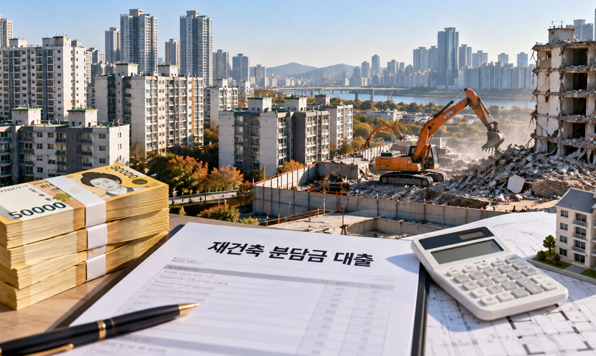 재건축분담금 대출, 분담금도 대출받을 수 있을까? 한도·조건·납부방법 총정리