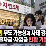자연드림 부도 가능성과 사태 경위, 조합원 출자금·차입금 반환 기준