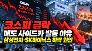코스피 급락 매도 사이드카, 삼성전자·SK하이닉스 하락 원인